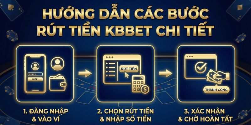 HƯỚNG DẪN CÁC BƯỚC RÚT TIỀN KBBET CHI TIẾT