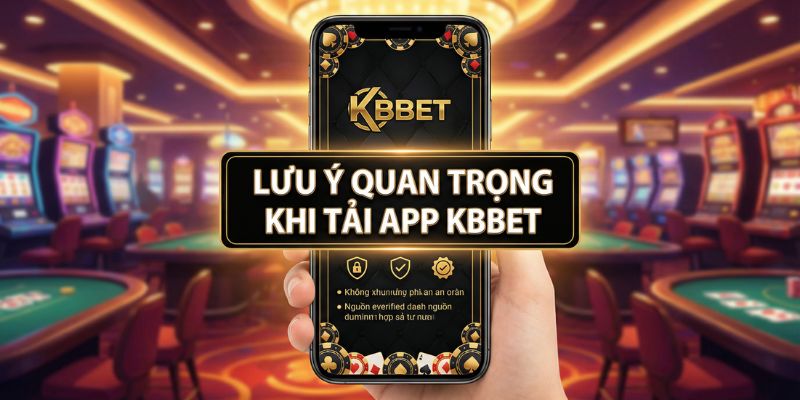 LƯU Ý QUAN TRỌNG KHI TẢI APP KBBET